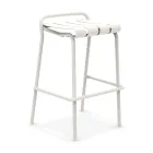 Tabouret de jardin entièrement en aluminium - Resplendissant Viadurini