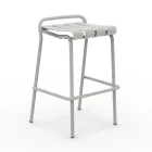 Tabouret de jardin entièrement en aluminium - Resplendissant Viadurini