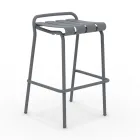 Tabouret de jardin entièrement en aluminium - Resplendissant Viadurini