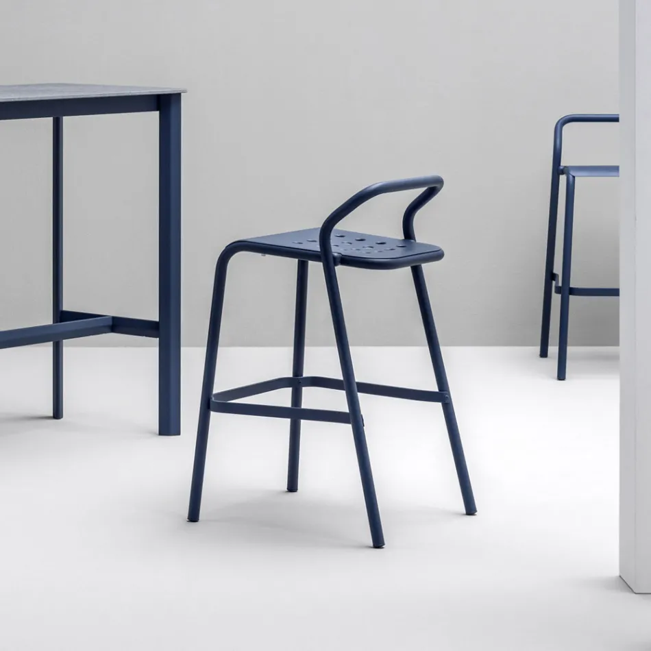 Tabouret de jardin coque en aluminium Made in Italy - Noss by Varaschin Viadurini