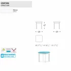 Tabouret de jardin Varaschin System en tissu et aluminium Viadurini