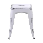 Tabouret en fer d'intérieur et d'extérieur Hauteur 45 cm - Papeterie Viadurini