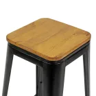 Tabouret en fer d'intérieur et d'extérieur Hauteur 76 cm - Papeterie Viadurini
