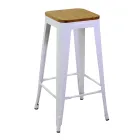 Tabouret en fer d'intérieur et d'extérieur Hauteur 76 cm - Papeterie Viadurini