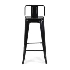 Tabouret en fer d'intérieur et d'extérieur Hauteur 94 cm - Papeterie Viadurini