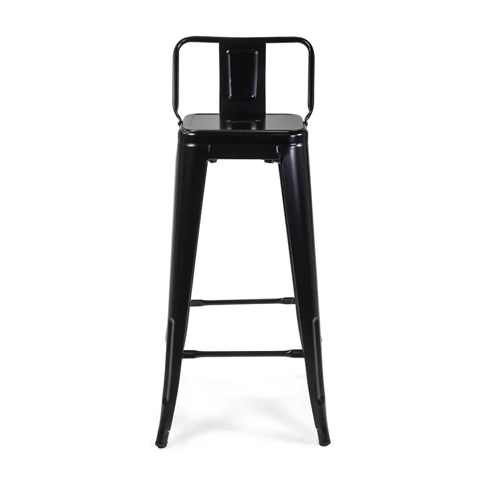 Tabouret en fer d'intérieur et d'extérieur Hauteur 94 cm - Papeterie Viadurini