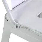 Tabouret en fer d'intérieur et d'extérieur Hauteur 94 cm - Papeterie Viadurini