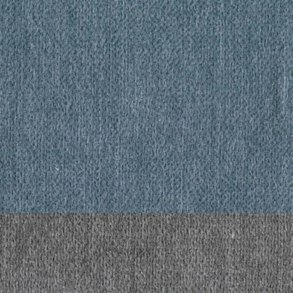 Tabouret de salon design en tissu avec bordure et métal anthracite - Scarat Viadurini