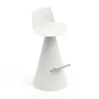 Tabouret de salon en polyéthylène avec repose-pieds - Ellipse Viadurini