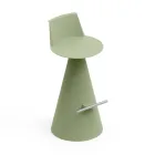 Tabouret de salon en polyéthylène avec repose-pieds - Ellipse Viadurini