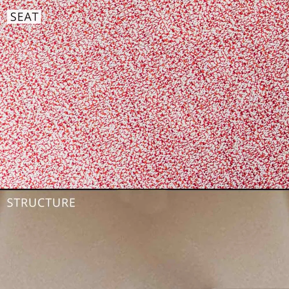 Tabouret design d'extérieur en aluminium de haute qualité, 3 pièces - Filomena Viadurini