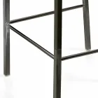 Tabouret design moderne avec dossier Alwyn H 86 cm, fabriqué en Italie Viadurini