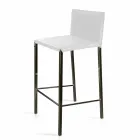 Tabouret design moderne avec dossier Alwyn H 86 cm, fabriqué en Italie Viadurini