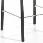 Tabouret design moderne avec dossier Alwyn H 86 cm, fabriqué en Italie Viadurini