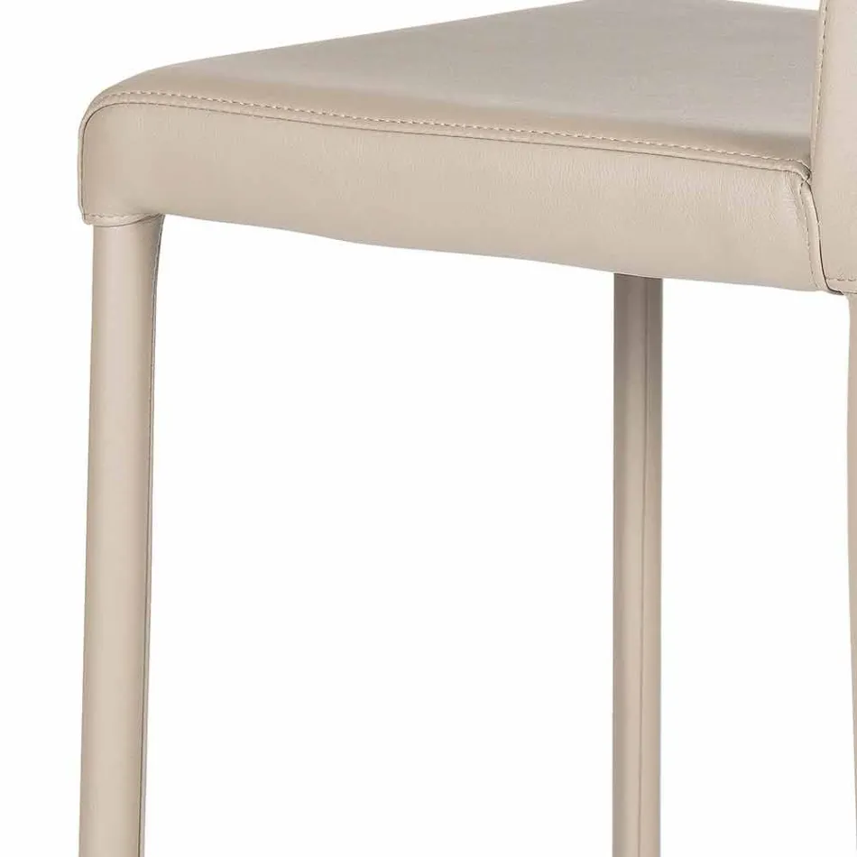 Tabouret design moderne avec dossier Alwyn H 86 cm, fabriqué en Italie Viadurini