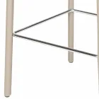 Tabouret design moderne avec dossier Alwyn H 86 cm, fabriqué en Italie Viadurini