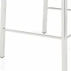 Tabouret design moderne avec dossier Alwyn H 86 cm, fabriqué en Italie Viadurini