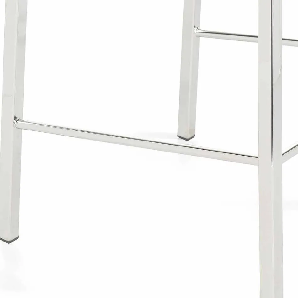 Tabouret design moderne avec dossier Alwyn H 86 cm, fabriqué en Italie Viadurini