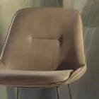 Tabouret de design moderne avec traîneau en métal peint - Ines Viadurini