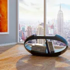 tabouret design avec bibliothèque intégrée Ellix made in Italy Viadurini