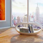 tabouret design avec bibliothèque intégrée Ellix made in Italy Viadurini