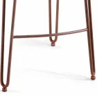 Tabouret design avec dossier haut Carlo, H 97 cm, fabriqué en Italie Viadurini