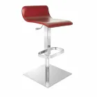 Tabouret design avec assise réglable et base en chrome Inigo Viadurini