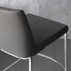 Tabouret design en Ecoleather pour cuisine ou salle à manger H 80 cm - Celine Viadurini