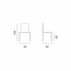 Tabouret design en Ecoleather pour cuisine ou salle à manger H 80 cm - Celine Viadurini