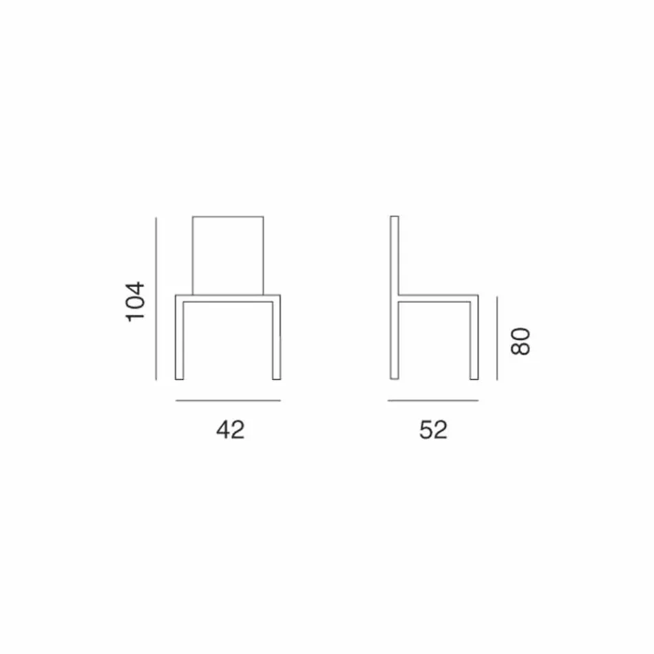 Tabouret design en Ecoleather pour cuisine ou salle à manger H 80 cm - Celine Viadurini