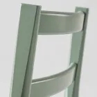 Tabouret de luxe en hêtre massif avec assise en tissu fabriqué en Italie - Nora Viadurini