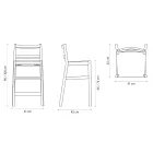 Tabouret de luxe en hêtre massif avec assise en tissu fabriqué en Italie - Nora Viadurini