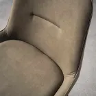 Tabouret Fixe Moderne avec Assise en Simili Cuir H 65 cm – Ines Viadurini