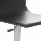 Tabouret pivotant avec dossier design moderne Gord, H 113 cm Viadurini