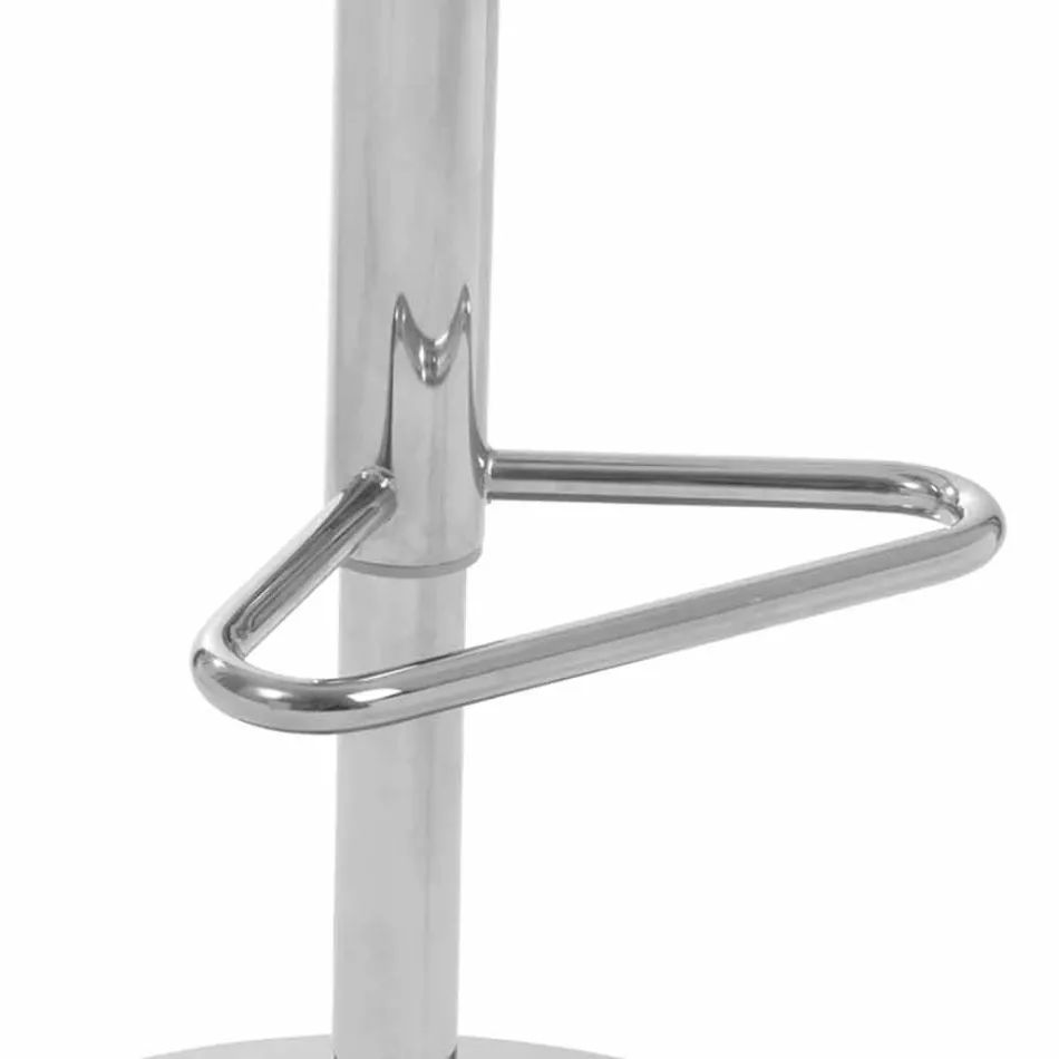 Tabouret pivotant avec dossier design moderne Gord, H 113 cm Viadurini
