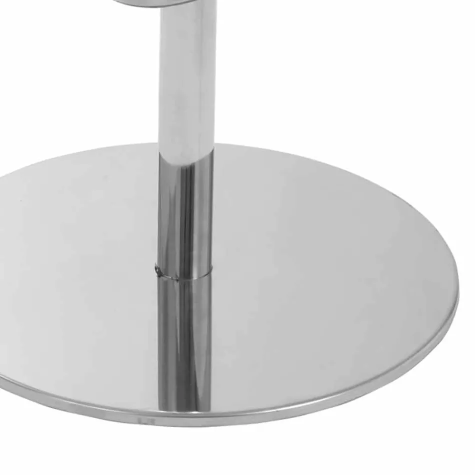 Tabouret pivotant avec dossier design moderne Gord, H 113 cm Viadurini