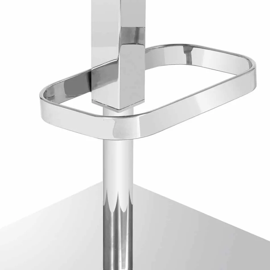 Tabouret pivotant avec dossier design moderne Gord, H 113 cm Viadurini