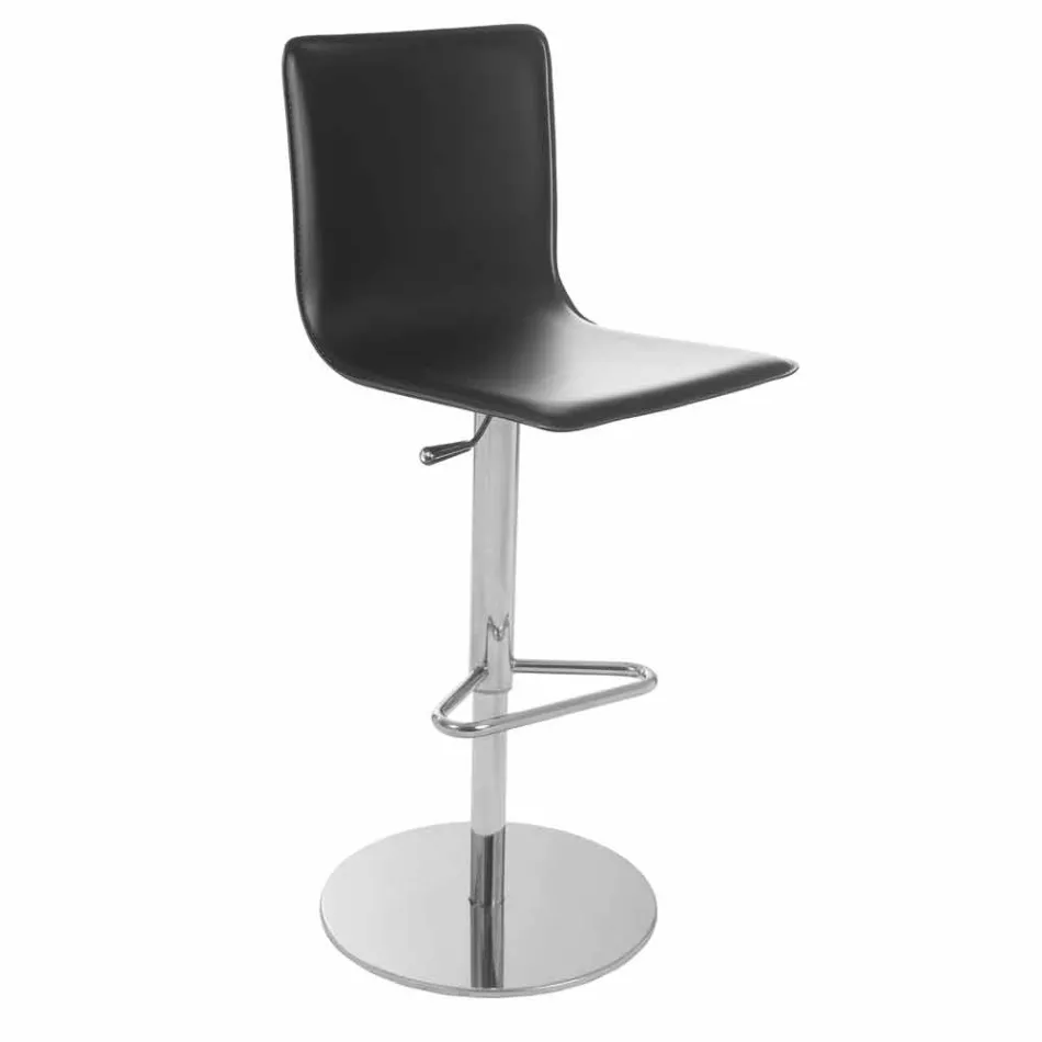 Tabouret pivotant avec dossier design moderne Gord, H 113 cm Viadurini