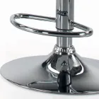 Tabouret pivotant avec dossier de différentes tailles fabriqué en Italie - Parme Viadurini