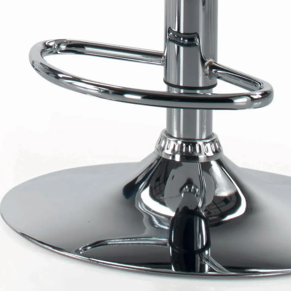 Tabouret pivotant avec dossier de différentes tailles fabriqué en Italie - Parme Viadurini