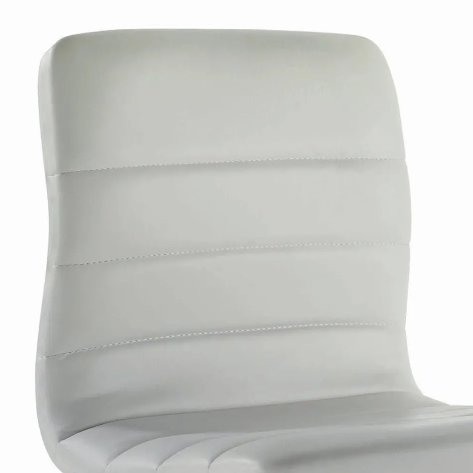 Tabouret pivotant avec dossier de différentes tailles fabriqué en Italie - Parme Viadurini