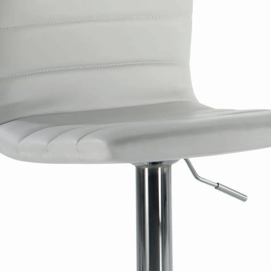 Tabouret pivotant avec dossier de différentes tailles fabriqué en Italie - Parme Viadurini