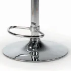 Tabouret pivotant et réglable en hauteur en velours et acier - Alassio Viadurini