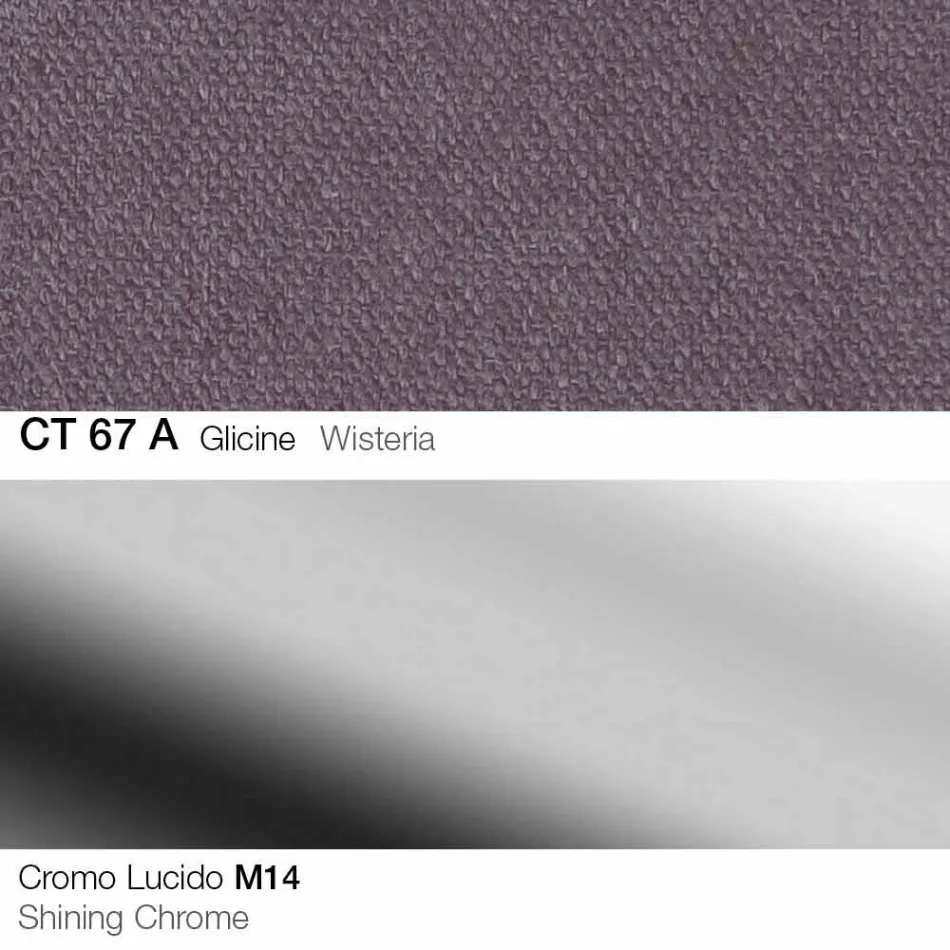 Tabouret Pivotant en Tissu et Acier avec Ascenseur à Gaz Fabriqué en Italie - Marchesi Viadurini