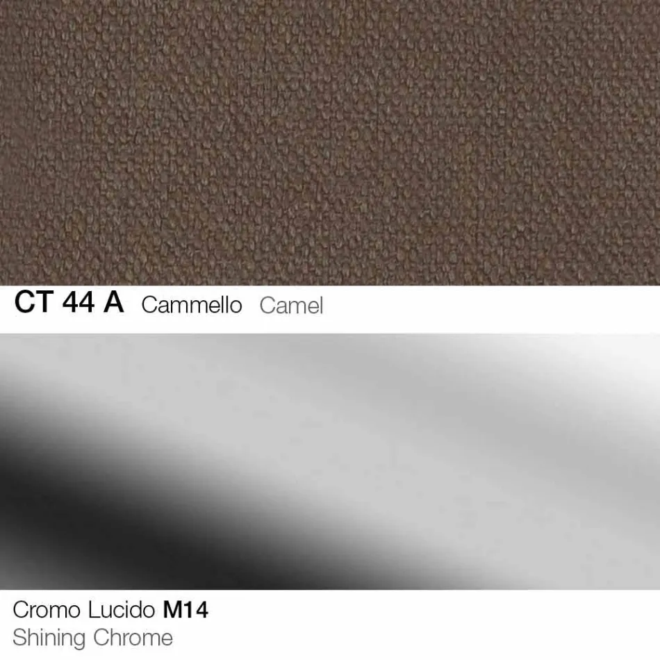 Tabouret Pivotant en Tissu et Acier avec Ascenseur à Gaz Fabriqué en Italie - Marchesi Viadurini