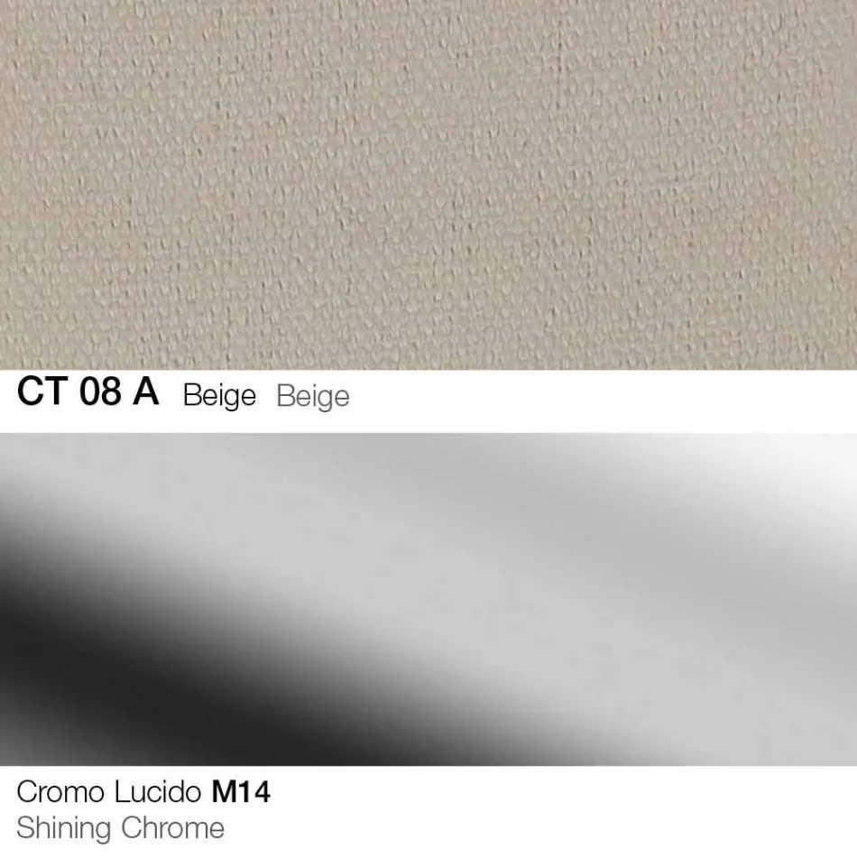 Tabouret Pivotant en Tissu et Acier avec Ascenseur à Gaz Fabriqué en Italie - Marchesi Viadurini