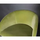 Tabouret Rembourré et Rembourré avec Structure Métallique Made in Italy - Anvers Viadurini