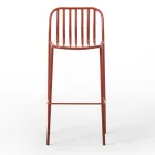 Tabouret d'extérieur empilable en métal fabriqué en Italie 2 pièces - Simply Viadurini