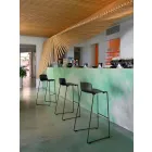 Tabouret empilable en métal et polypropylène fabriqué en Italie, 2 pièces - Charla Viadurini