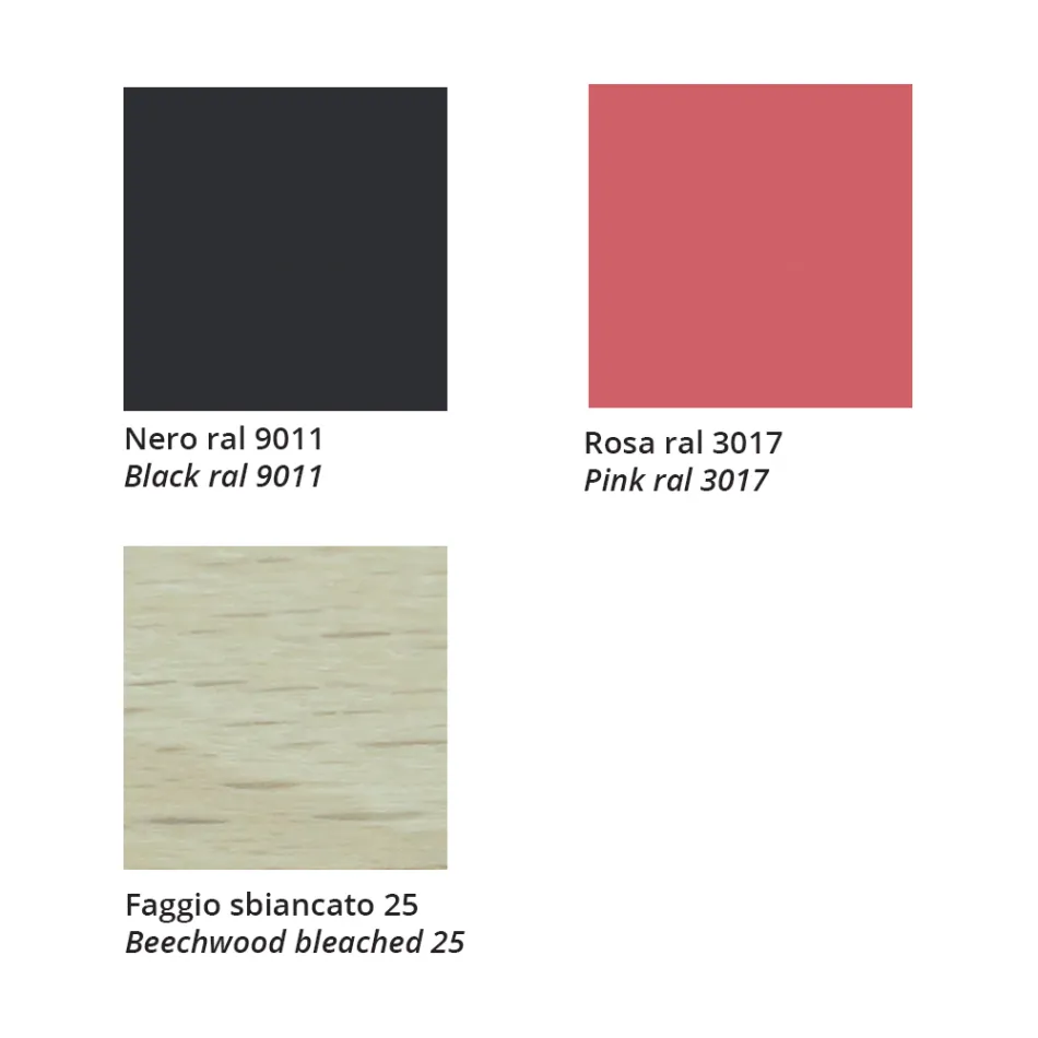 Tabouret en hêtre massif avec assise en tissu fabriqué en Italie - Regensburg Viadurini